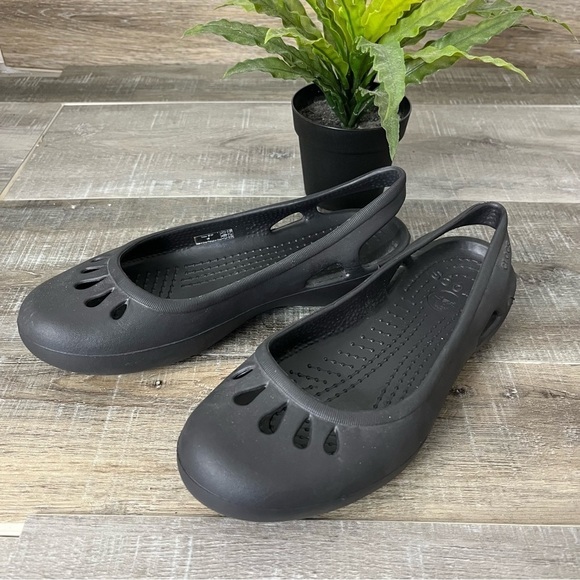 CROCS Shoes - Crocs Kadee Sling Back Slide in Black Flat Size Women’s 8